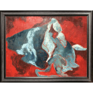 Composition in Red and Blue